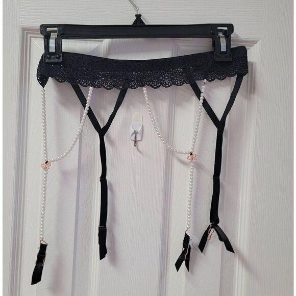 Savage X Fenty String Of Pearls Garter Belt M - Picture 1 of 8